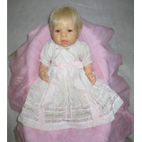 Boneca Bebê Alemã Antiga Porcelana Resina
