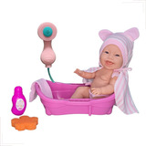 Boneca Bebê Com Banheira E Acessórios Bebe Tipo Reborn