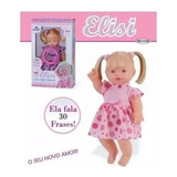 Boneca Bebê Elisi Menina Fala 30
