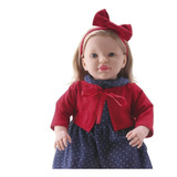 Boneca Bebê Reborn vestido bailarina cabelo fio a fio 100% vinil soft touch  - Brastoy<br><br> - Artigos infantis - Afonso Pena, São José dos Pinhais  1256965557