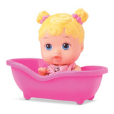 Boneca Bebê Little Dolls Banheirinha Loira Divertoys
