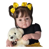 Boneca Bebê Reborn Kit Tutti Realista   Enxoval