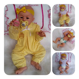 Boneca Bebe Reborn Linda Menina Barato Na Promoção Chupeta