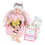 Boneca Bebê Reborn Menina Maize Silicone Realista Promoção