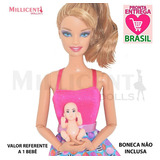 Casa de boneca Barbie grávida barbie kit Família Mamãe Grávida Little Kelly  Big Tummy Casa dos Sonhos Presente de Aniversário