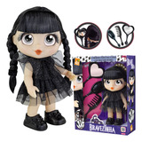 Boneca Bravezinha Tipo Wandinha Addans C Acessórios Beleza