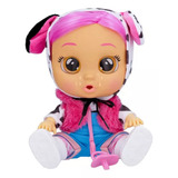 Boneca Cry Babies Dressy Dotty Multikids Br1872 Cabelo Rosa