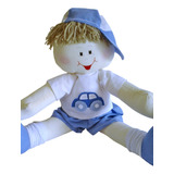 Boneca De Pano Artesanal Menino Decoração Quarto Infantil