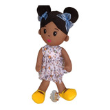 Boneca De Pano Representatividade Negra Linda Boneca Julia Grande 48 Cm Antialérgica