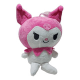 Boneca De Pelúcia Kuromi Rosa Sanrio Amigos Hello Kitty 18cm