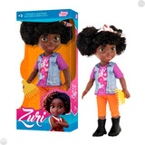 Boneca De Vinil Zuri C Acessório 40cm 1636 Bbra