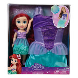 Boneca Disney Ariel Com Fantasia Infantil Multikids