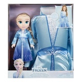 Boneca Disney Frozen Elsa Com Fantasia