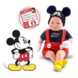 Boneca Disney Mickey Minnie Classic Recém