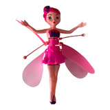 Boneca Fadinha Voadora Brinquedo Sensor Drone Brinquedo