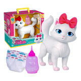 Boneca Gata Felicia Faz Xixi C Acessórios Super Toys