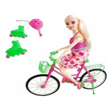 Boneca Hayley Ciclista Articulada Com Patins