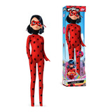 Boneca Ladybug Fashion Doll Miraculous Baby Brink 31 Cm Criança Infantil Menina Menino Marinette Vermelho Vinil