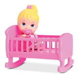 Boneca Little Dolls Bercinho E Chupetinha Divertoys