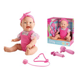 Boneca Menina Bebe Tipo Reborn Dodoi Médica Kit Médico