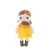 Boneca Metoo De Pelúcia Ângela Flores 33cm -Girassol-