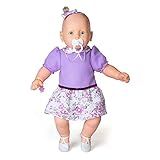 Boneca Meu Bebê Vestido Rosa E Barra De Renda Brinquedos Estrela