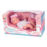 Boneca Mini Bebê Reborn Cheirinho De Amor Petit 24cm Lacinho