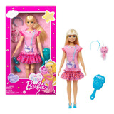 Boneca My First Barbie Loira 34cm Articulada Mattel Hll18