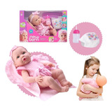 Boneca New Reborn Faz Xixi Baby Bebê Alive Brinquedo Menina