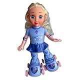 Boneca Patinadora Brinquedo Infantil Grande De Menina Com Luz Canta E Dança