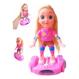 Boneca Patinadora Giratória Overboard 360 Graus Com Som Luz
