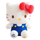 Boneca Pelúcia Hello Kitty Roupa Azul Pronta Entrega Sanrio