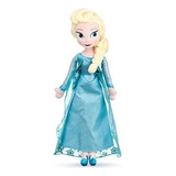 Boneca Pelúcia Pano Elsa De Frozen