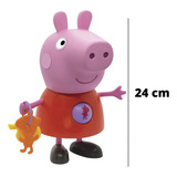Boneca Peppa Pig Gira Bolinha Elka 1097