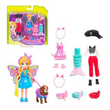 Boneca Polly Pocket Pacote De Fantasias Pet Mattel