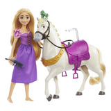 Boneca Princesa Rapunzel E Maximus Disney