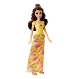 Boneca Princesas Disney Bela Saia Estampada Hlx29 Mattel