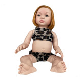 Boneca Reborn Ruiva Corpo De Silicone Presente Criança Natal