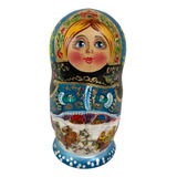 Boneca Russa Matrioska De Nidificação 5 Pç C 1 Danificada