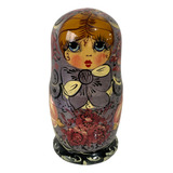 Boneca Russa Matrioska De Nidificação Original Russia 5 Pç