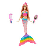 Boneca Sereia Luz E Som Musical Estilo Barbie Princesa