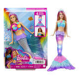 Boneca Sereia Luzes E Brilhos Barbie