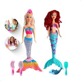 Boneca Sereia Musical Com Luzes Som E Acessórios Reborn