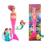 Boneca Sereia Tipo Barbie Ariel Com