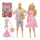 Boneca Tipo Barbie Ken Roupas Acessórios Presente Promoção