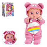 Boneca Ursinhos Carinhosos Rosa Animadinha Colecionáveis Bff