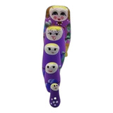 Bonecamadeira Matryoshka Russa Violeta 5 Peças 10 5cm