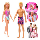 Bonecas Barbie E Ken Namorados Na Praia Mattel Original