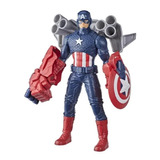 Boneco Articulado Avengers Capitão América Acessórios Hasbro