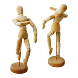Boneco Articulado Em Madeira Decoração Tendência Boho
